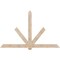 Ekena Millwork Kennewick Smooth Timber Gable Bracket, Douglas Fir, 96"W x 60"H x 3 1/2"D x 5 1/2"F, 15/12 Pitch GBW096X60X0406KEN00SDF - alternate 1